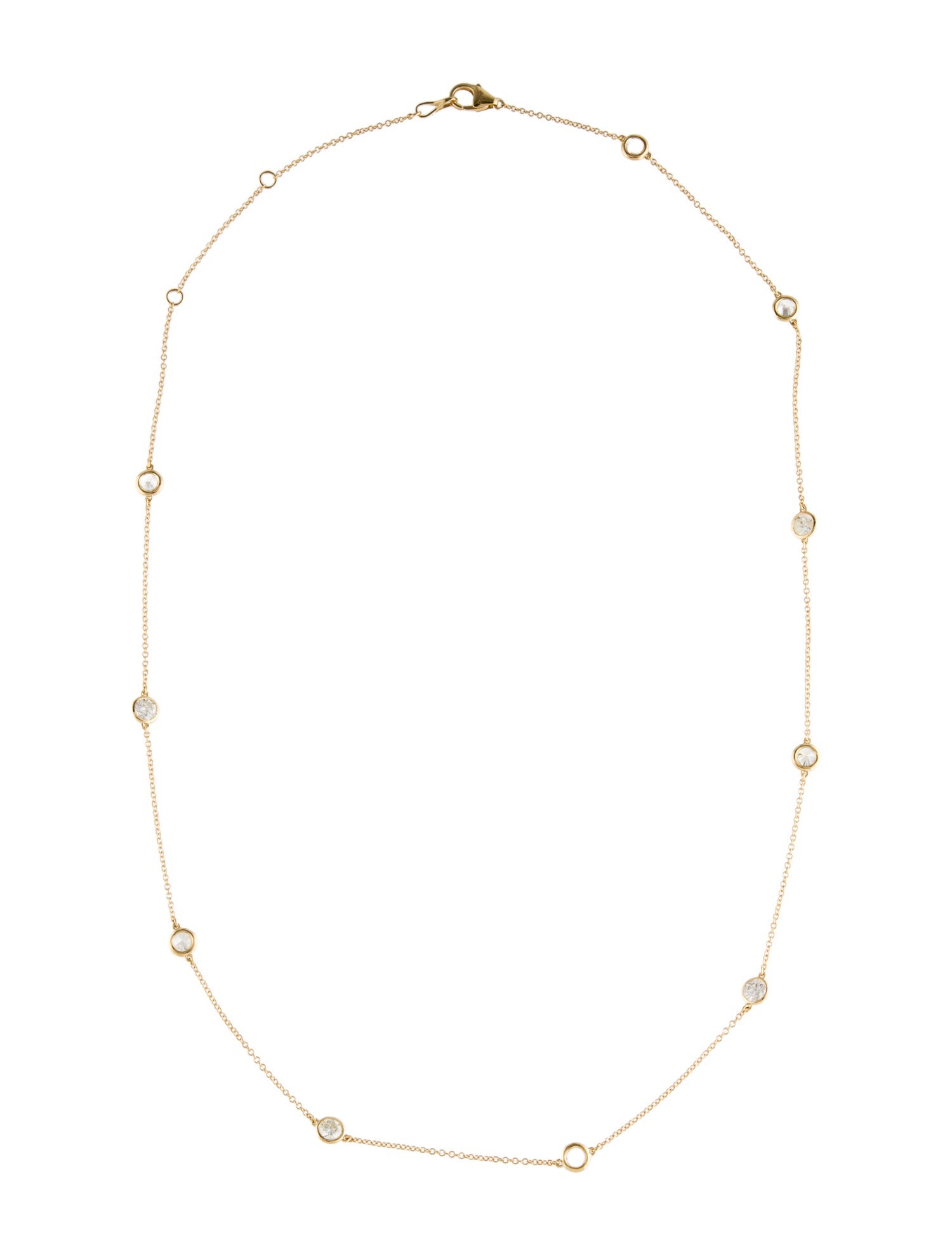 Necklace 14K 1.91ctw Diamond Station
