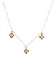 Necklace 14K Diamond Flower Station Necklace