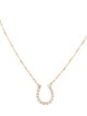 Necklace 14K Diamond Horseshoe Pendant Necklace