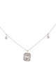 Necklace 14K Diamond Dangling Station Necklace