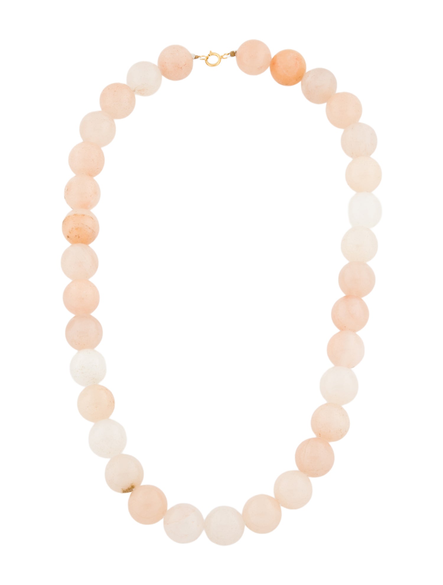 Necklace 18K Quartzite Bead Strand