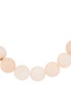 Necklace 18K Quartzite Bead Strand Necklace