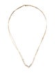 Necklace 14K Diamond V Pendant Necklace