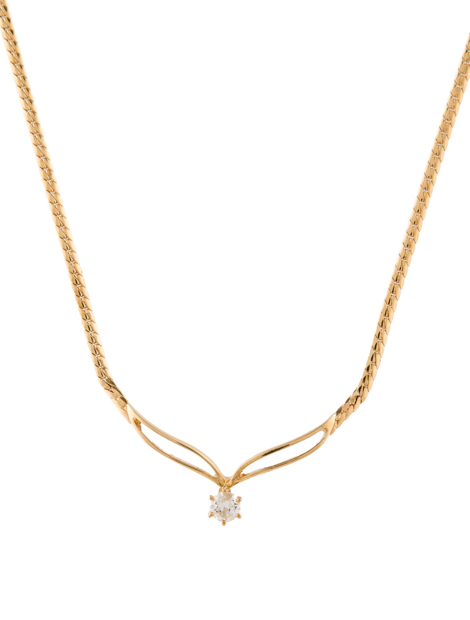 Necklace 14K Diamond Pendant Necklace