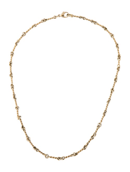 Necklace 14K Rope Link Chain Necklace