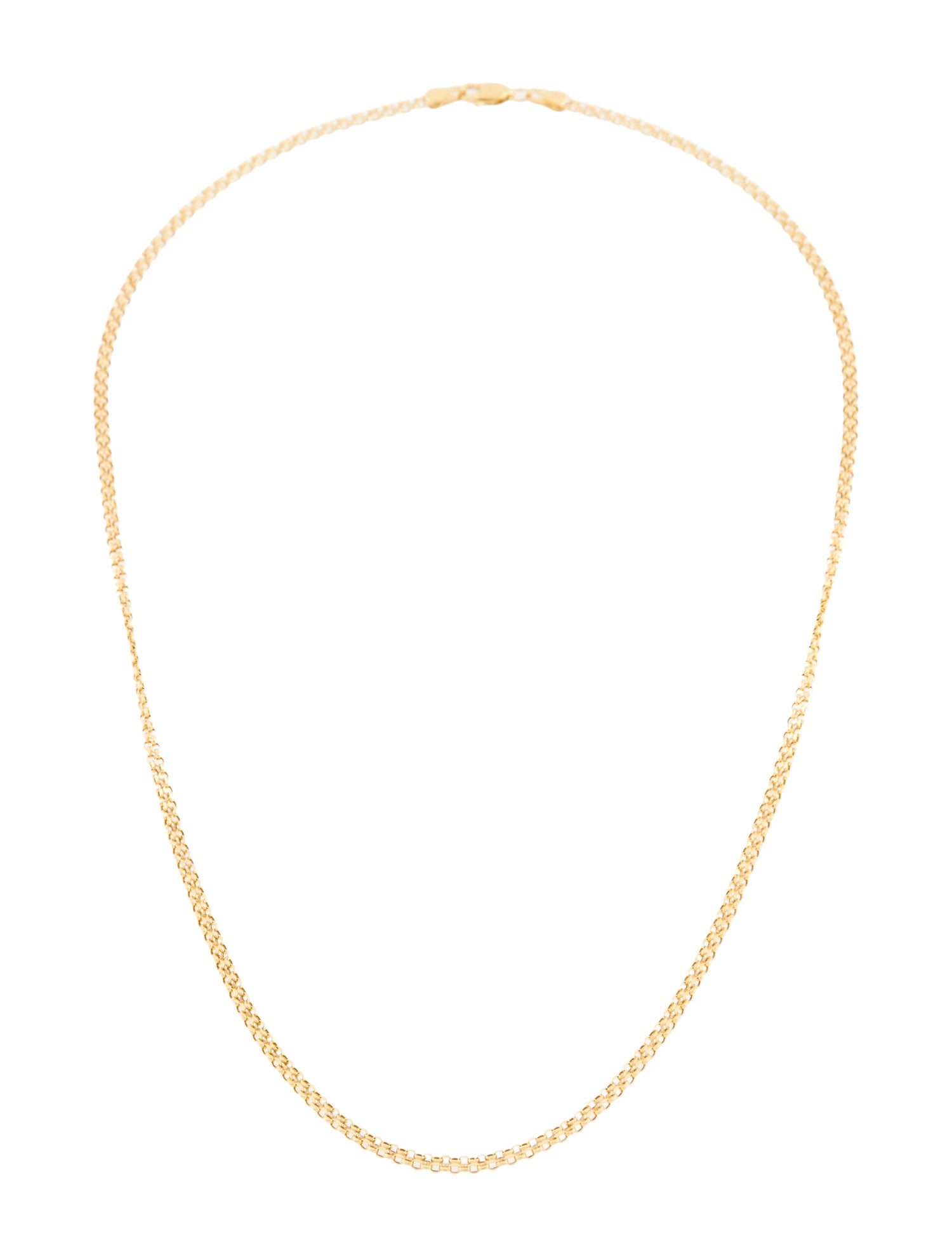 Necklace 14K Narrow Mesh Chain