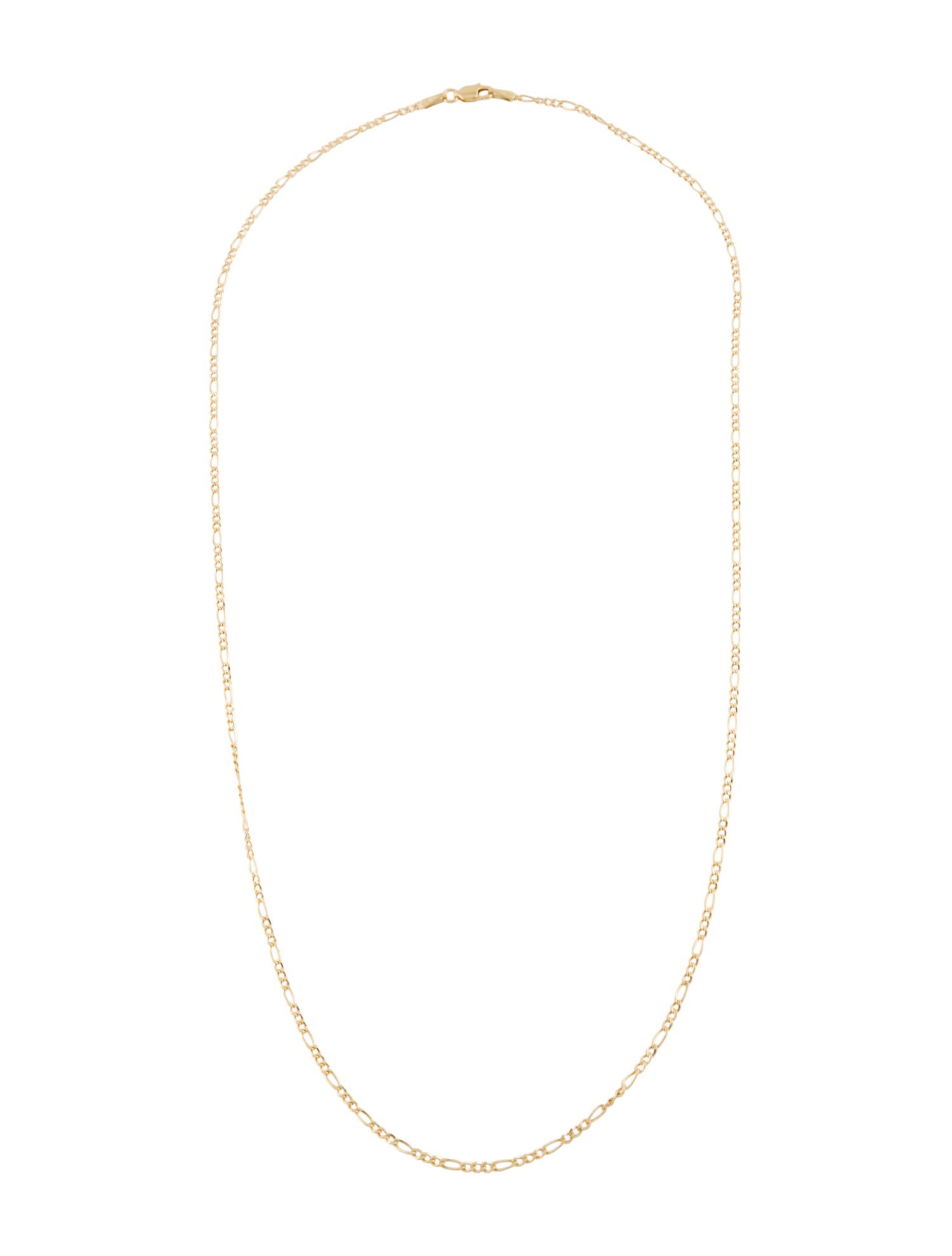 Necklace 10K Figaro Link