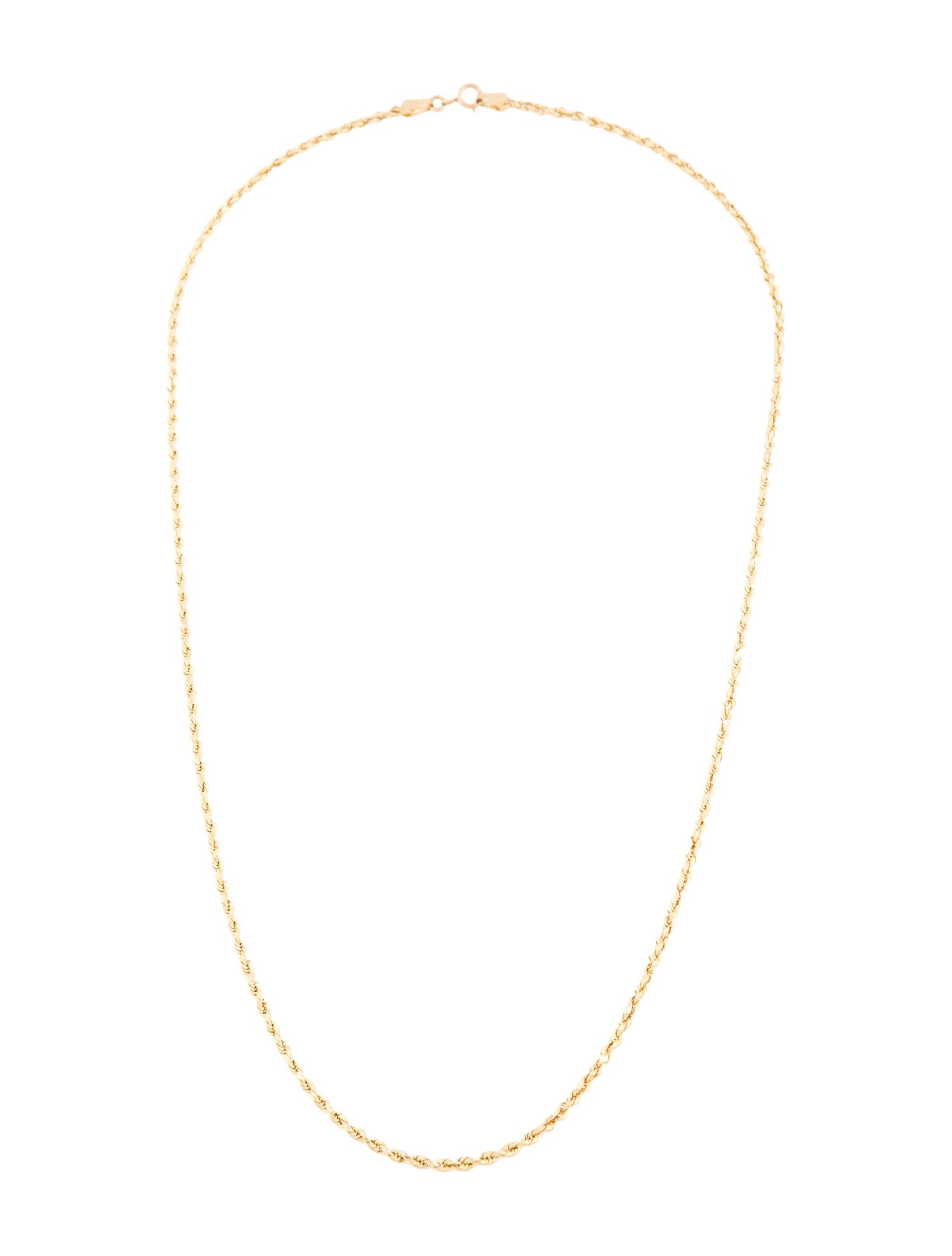 Necklace 18K Rope Chain Link