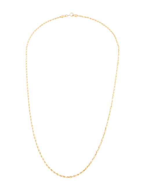 Necklace 18K Rope Chain Link Necklace