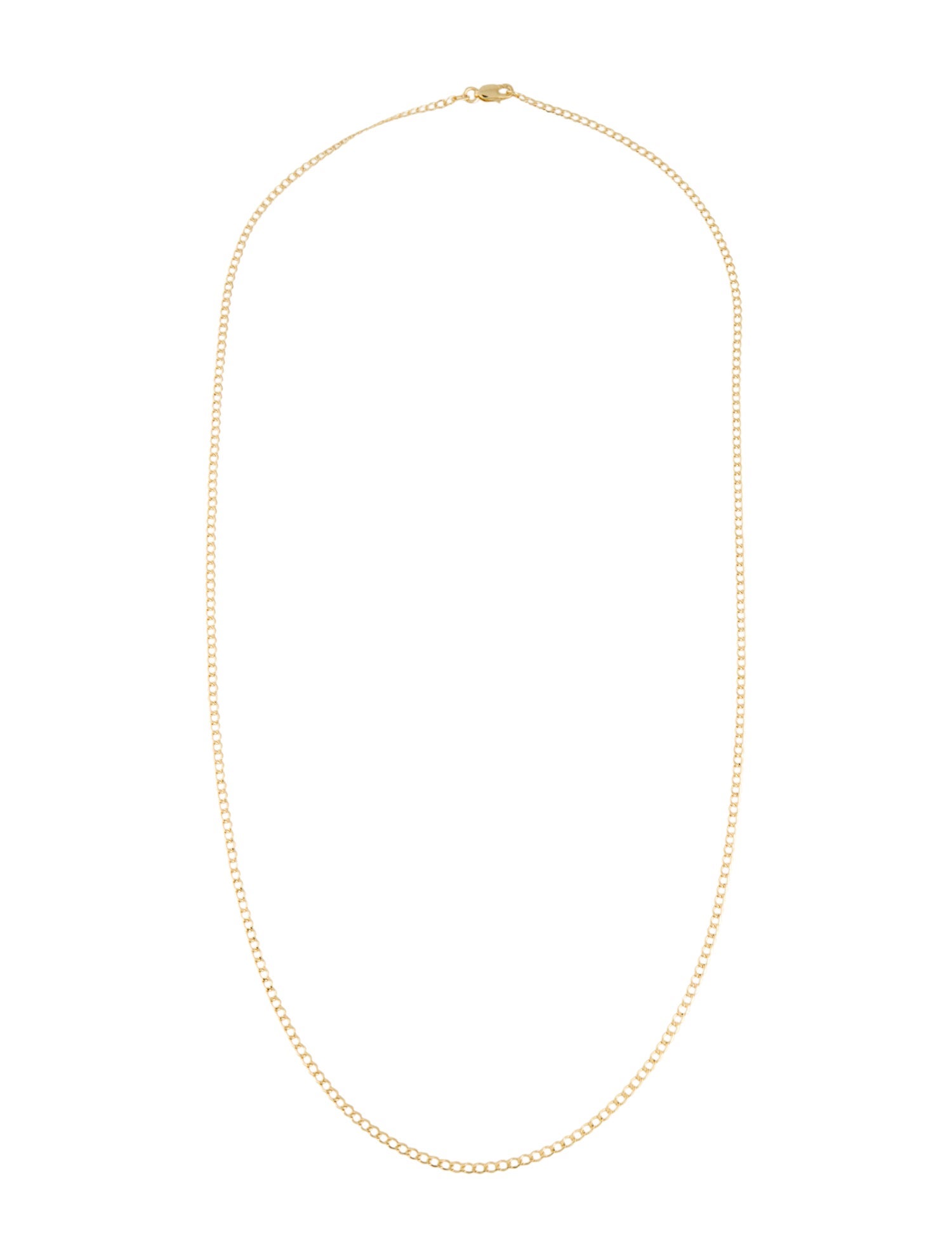 Necklace 10K Curb Chain Necklace