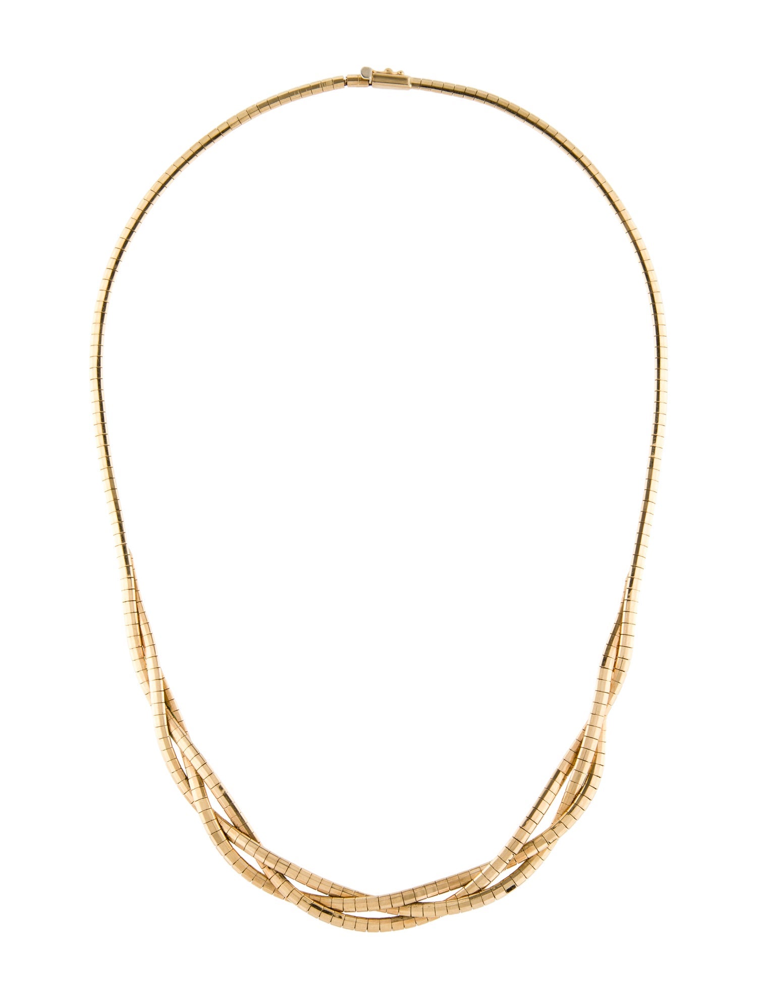 Necklace 14K Omega Chain Collar