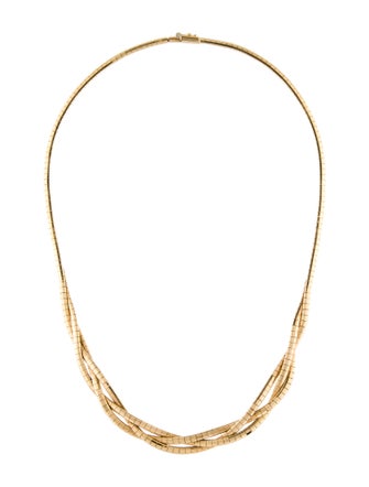 Necklace 14K Omega Chain Collar Necklace