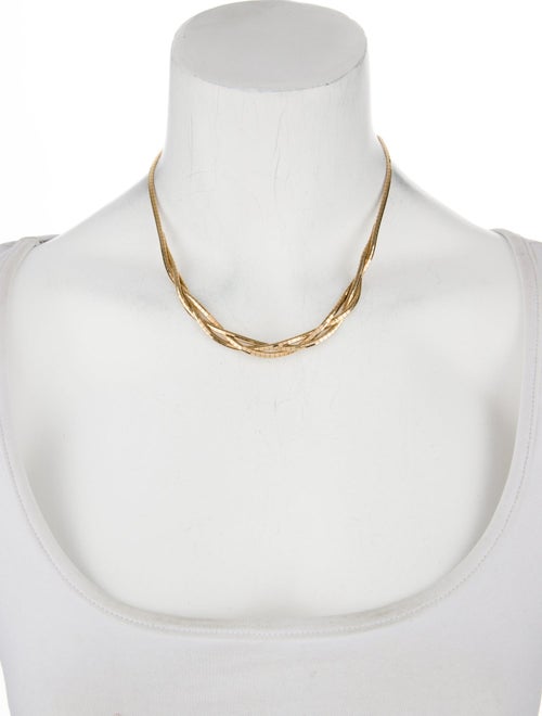 Necklace 14K Omega Chain Collar Necklace