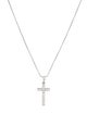 Necklace 18K Diamond Cross Pendant w/ 14K Chain Necklace