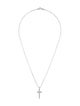 Necklace 18K Diamond Cross Pendant w/ 14K Chain Necklace