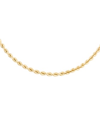 Necklace 14K Rope Chain Necklace