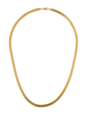 Necklace 14K Herringbone Link Necklace