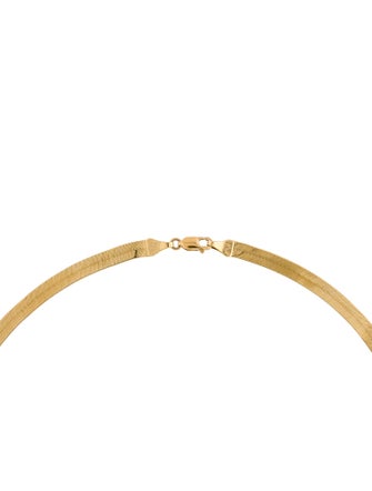 Necklace 14K Herringbone Link Necklace