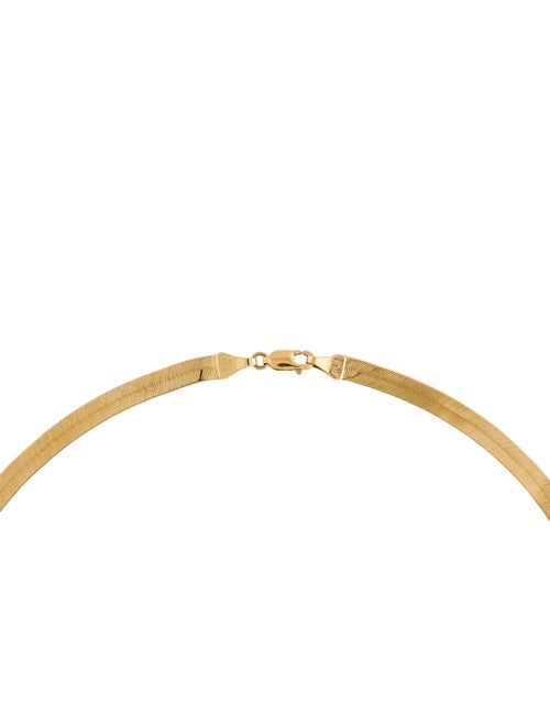 Necklace 14K Herringbone Link Necklace