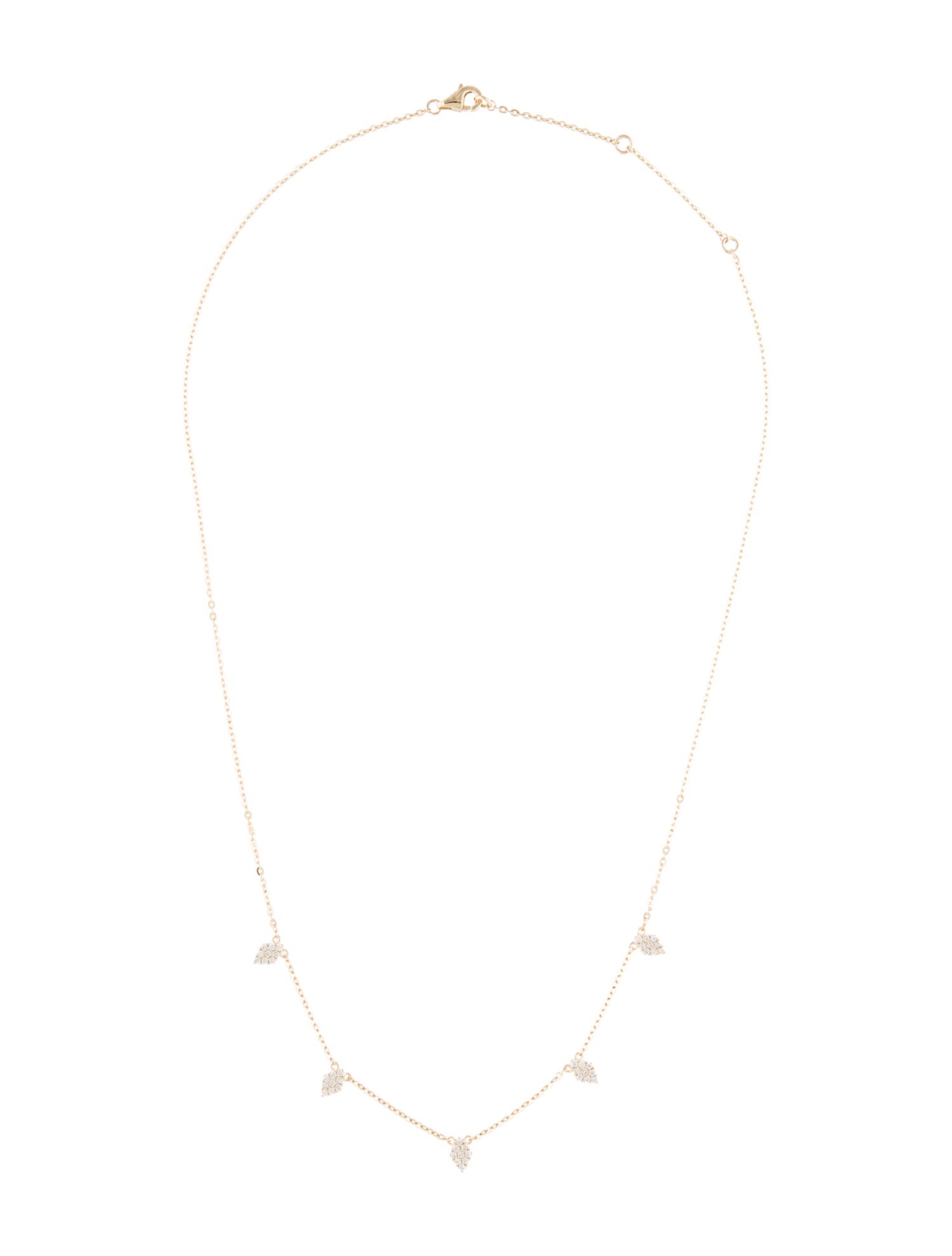 Necklace 14K Diamond Station Necklace