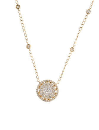 Necklace 14K 2.00ctw Diamond Pendant Necklace