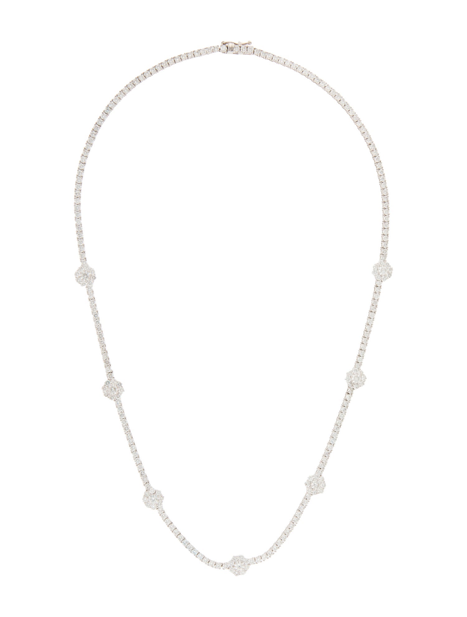 Necklace 14K 9.00ctw Diamond Station