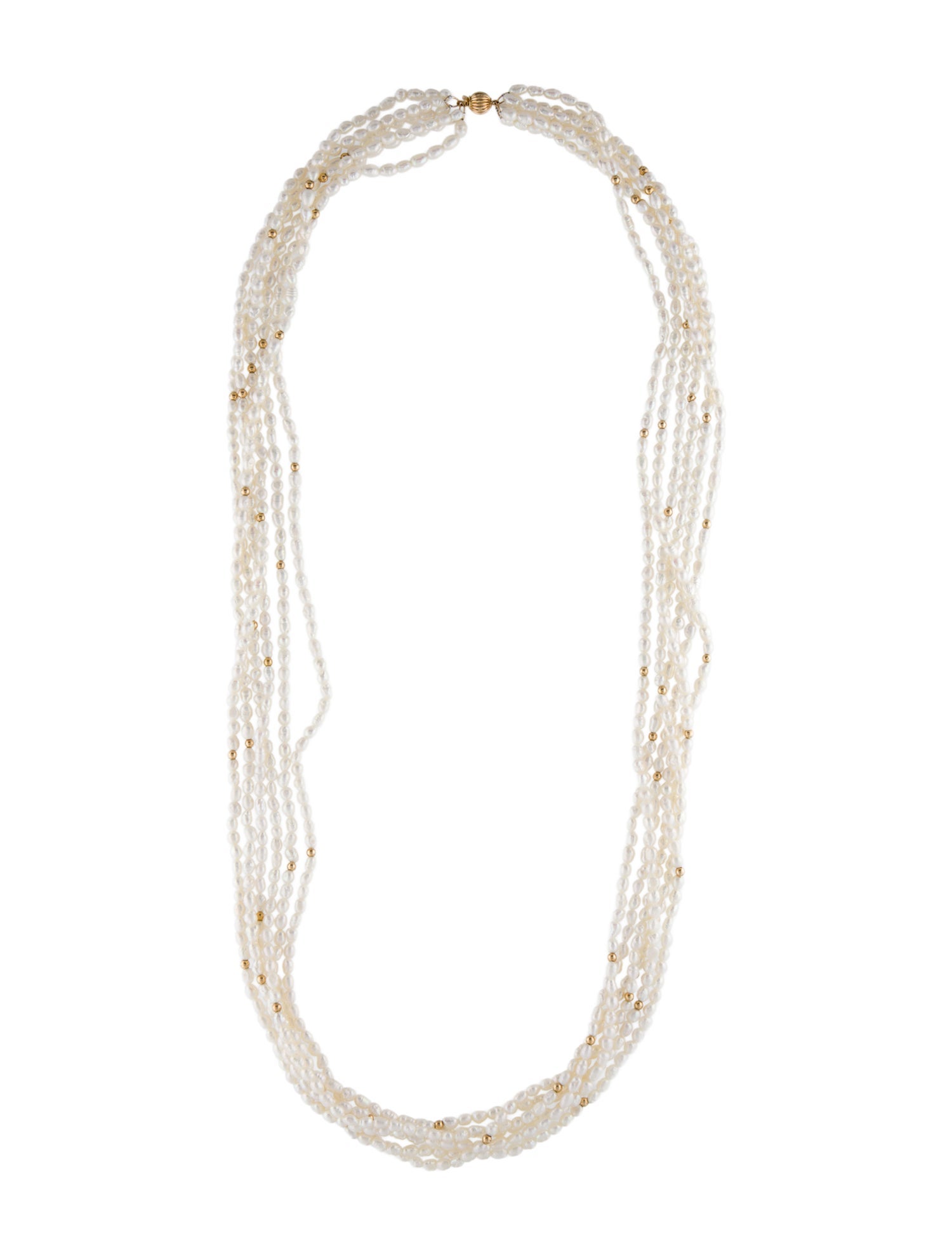 Necklace 14K Pearl Multistrand