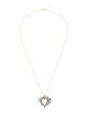 Necklace 10K 2.08ctw Diamond Heart Pendant Necklace