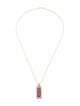 Necklace 14K Ruby & Diamond Pendant Necklace