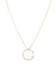 Necklace 14K Diamond Circle Pendant Necklace