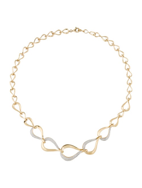 Necklace 14K 1.25ctw Diamond Chain Link Necklace