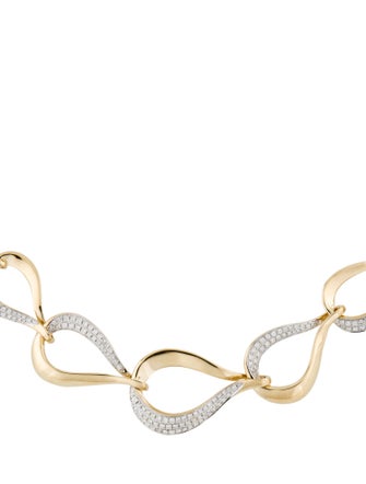 Necklace 14K 1.25ctw Diamond Chain Link Necklace