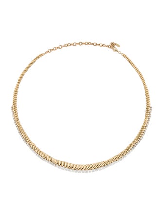 Necklace 14K 3.10ctw Diamond Chain Link Necklace