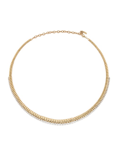 Necklace 14K 3.10ctw Diamond Chain Link Necklace