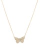 Necklace 14K Diamond Butterfly Pendant Necklace