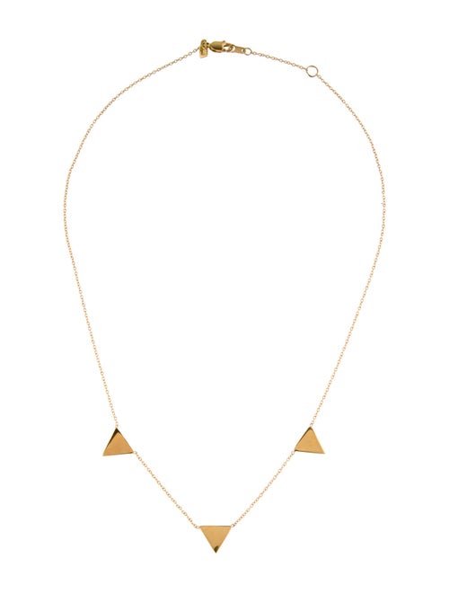 Necklace 18K Triple Triangle Chain Necklace