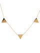 Necklace 18K Triple Triangle Chain Necklace