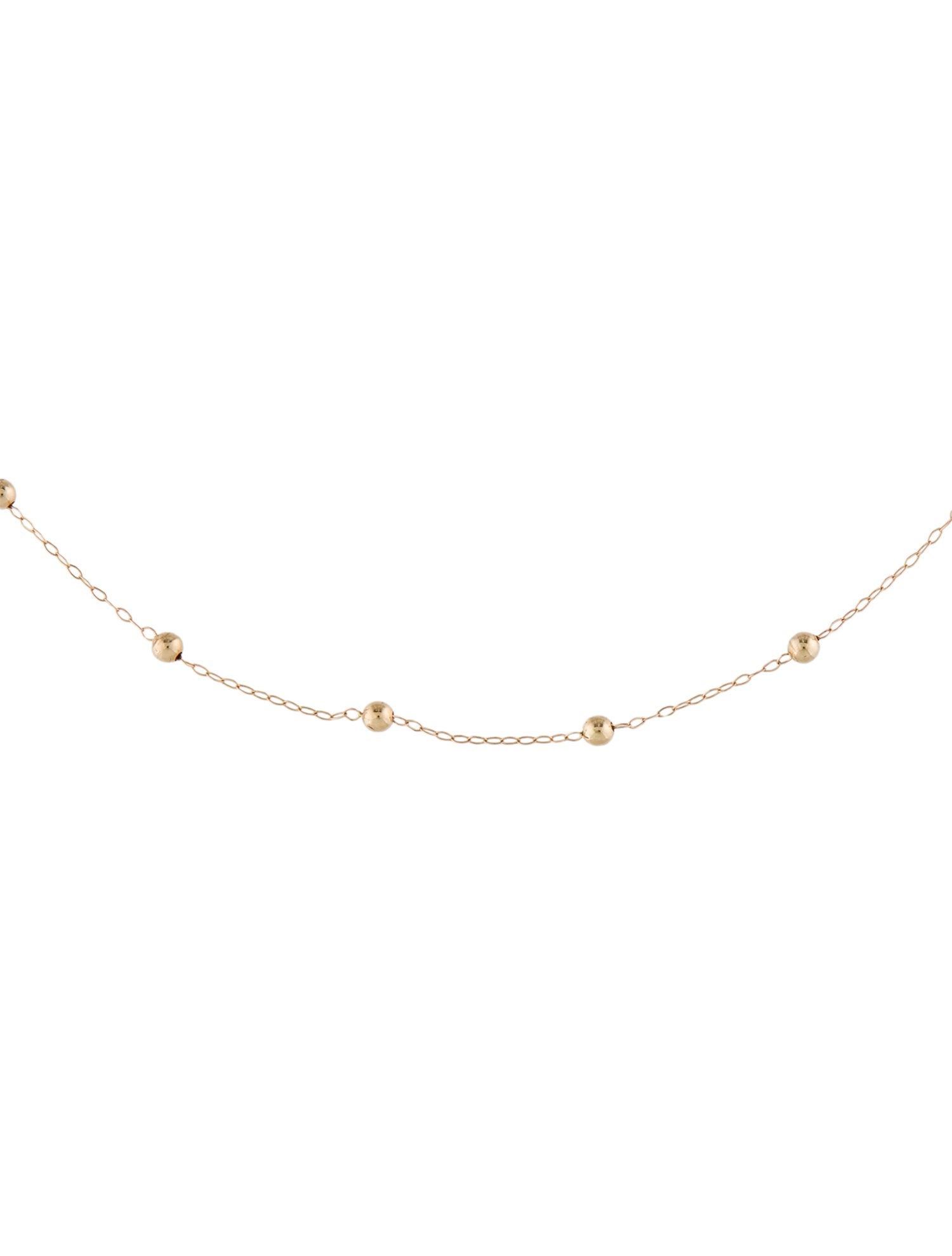 Necklace 14K Ball Station