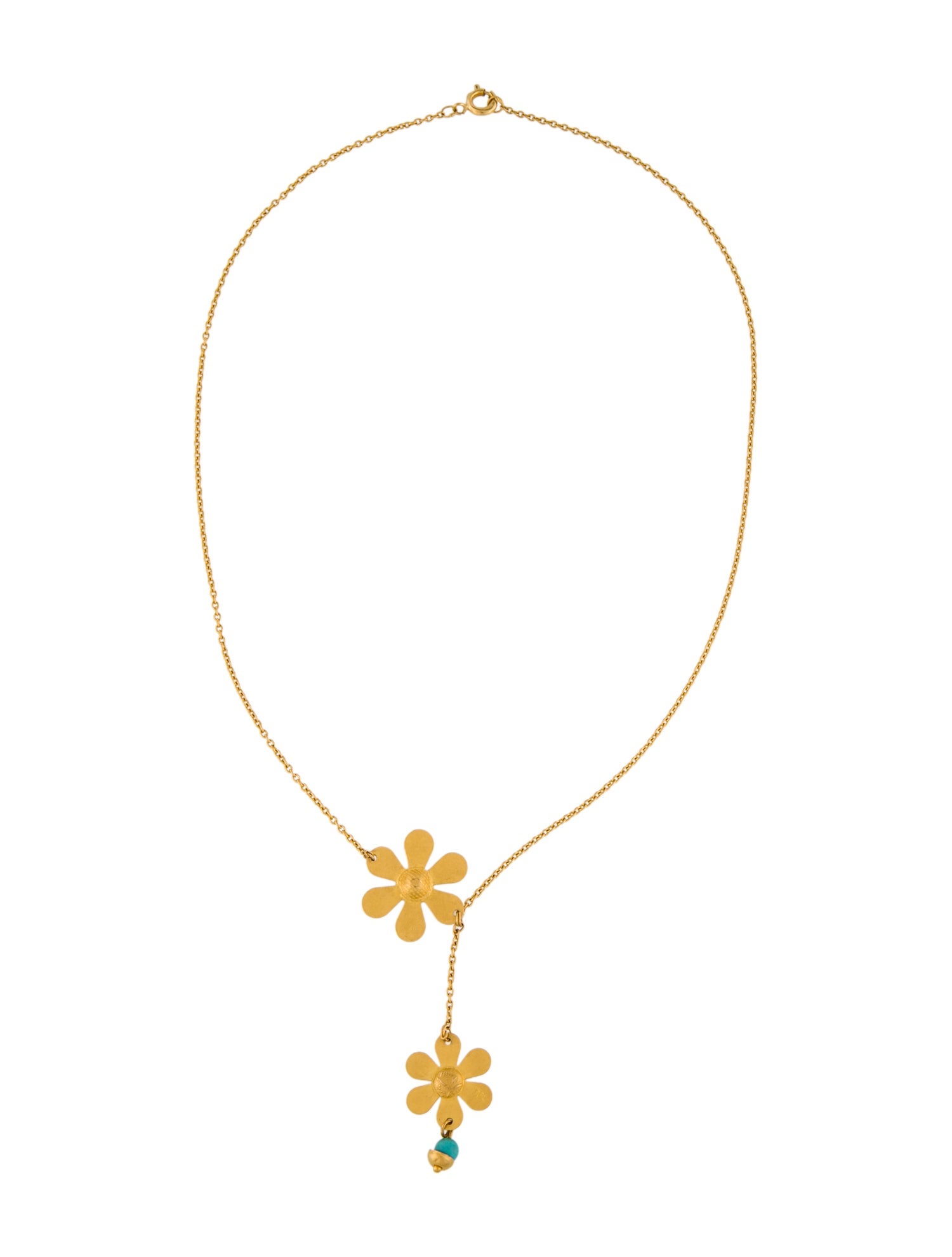 Necklace 18K Flower Lavalier