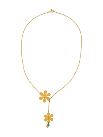 Necklace 18K Flower Lavalier Necklace