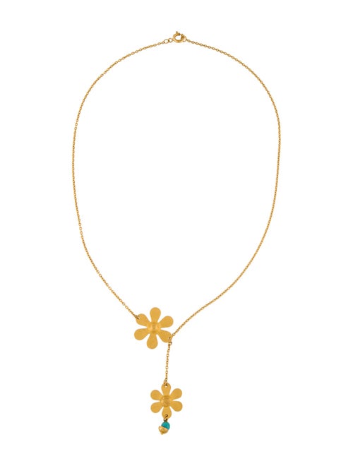 Necklace 18K Flower Lavalier Necklace