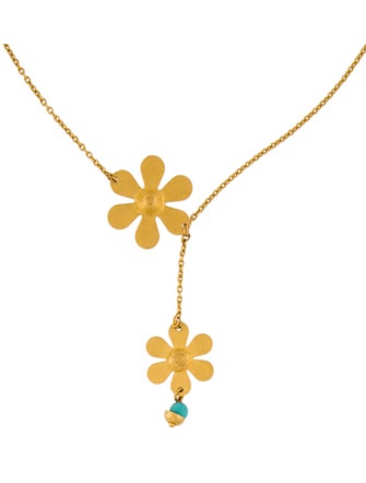 Necklace 18K Flower Lavalier Necklace
