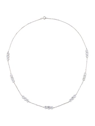 Necklace 14K 6.89ctw Lab-Grown Diamond Station Necklace