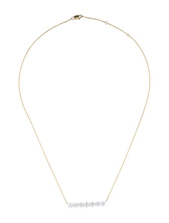 Necklace 14K 2.95ctw Lab-Grown Diamond Bar Pendant Necklace
