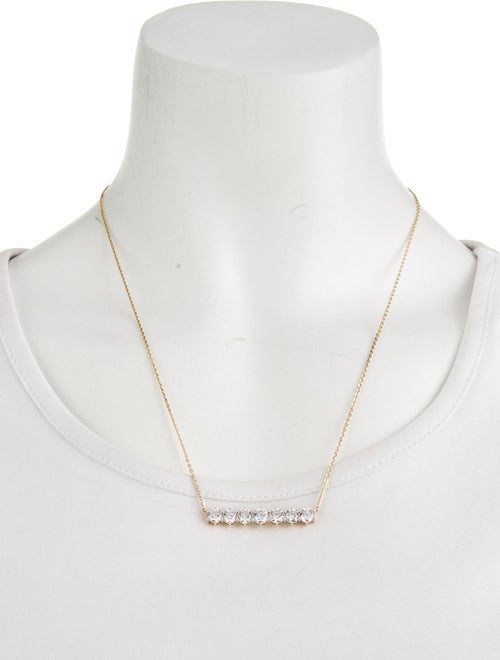 Necklace 14K 2.95ctw Lab-Grown Diamond Bar Pendant Necklace
