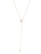 Necklace 14K Quartz & Diamond Lavalier Necklace