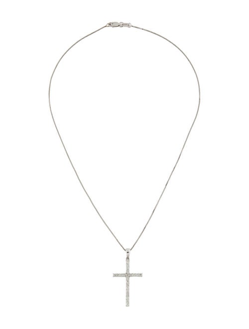 Necklace 14K Diamond Cross Pendant Necklace