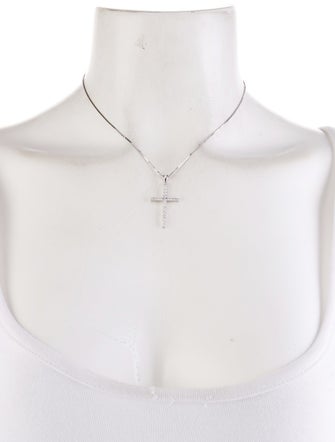 Necklace 14K Diamond Cross Pendant Necklace