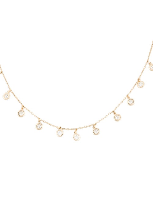 Necklace 14K Diamond Station Necklace