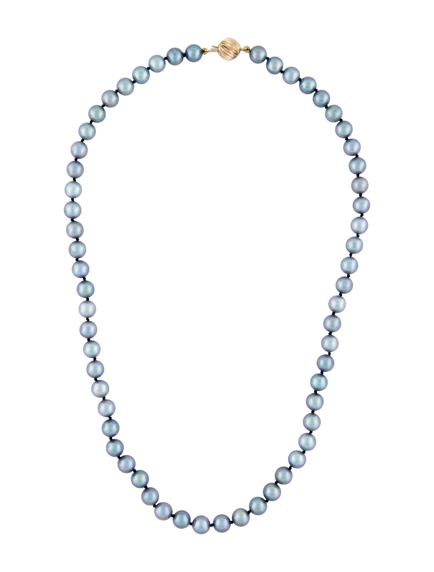 Necklace 14K Dyed Pearl Strand